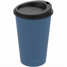 Kaffeebecher "ToGo", 0,3 l (behagliches blau, schwarz) (Art.-Nr. CA894832)