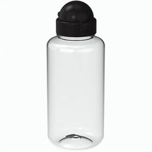 Trinkflasche "Junior", 700 ml (transparent, schwarz) (Art.-Nr. CA912461)
