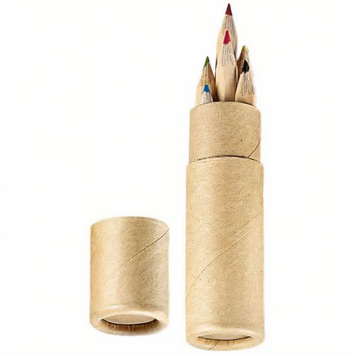 Stiftesammler 'Basic' klein (Art.-Nr. CA922352) - Runder Stifteköcher aus Karton, befüll...