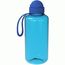 Trinkflasche "Junior", 1,0 l, inkl. Strap (transparent-blau, standard-blau PP) (Art.-Nr. CA937297)