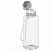Trinkflasche "Sports", 1,0 l , inkl. Strap (transparent-rot, transparent) (Art.-Nr. CA938368)