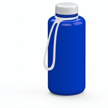Trinkflasche "Refresh", 1,0 l, inkl. Strap (blau, weiß) (Art.-Nr. CA942603)