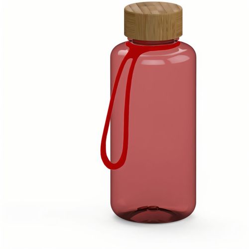 Trinkflasche "Natural", 1,0 l, inkl. Strap (Art.-Nr. CA951256) - Sieht aus wie Glas, wiegt aber nicht...