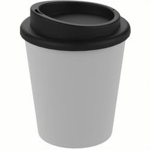 Kaffeebecher "Premium" small (weiß, schwarz) (Art.-Nr. CA976501)