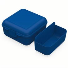 Vorratsdose "Cube" deluxe, mit Trennschale (standard-blau PP) (Art.-Nr. CA977584)