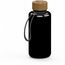 Trinkflasche "Natural", 1,0 l, inkl. Strap (Schwarz) (Art.-Nr. CA988073)