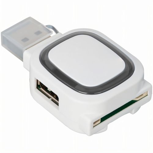 USB-Hub mit 2 Anschlüssen und Speicherkartenlesegerät (Art.-Nr. CA010151) - Der praktische USB-Hub überträgt Daten...
