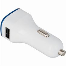 USB-Autoladeadapter (blau / weiß) (Art.-Nr. CA101895)