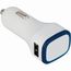 USB-Autoladeadapter (blau, weiß) (Art.-Nr. CA101895)