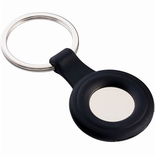 Schlüsselanhänger (Art.-Nr. CA163616) - Der schwarze Schlüsselanhänger mit run...