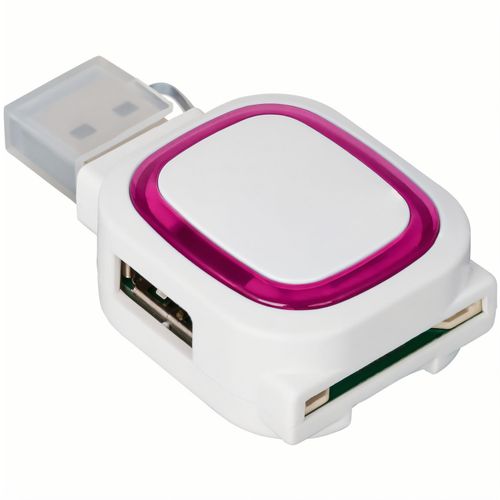 USB-Hub mit 2 Anschlüssen und Speicherkartenlesegerät (Art.-Nr. CA196682) - Der praktische USB-Hub überträgt Daten...