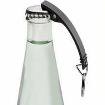 Schlüsselanhänger mit Flaschenöffner CATHARGO (schwarz) (Art.-Nr. CA246429)