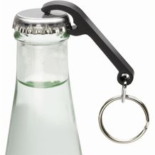 Schlüsselanhänger mit Flaschenöffner NARÓN BLACK (schwarz) (Art.-Nr. CA247888)
