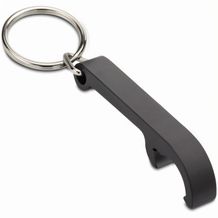 Schlüsselanhänger mit Flaschenöffner (Schwarz) (Art.-Nr. CA247888)