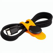 USB-C Kabel mit Kabelbinder (orange, schwarz) (Art.-Nr. CA248100)