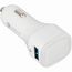 USB-Autoladeadapter Quick Charge 2.0® (transparent, weiß) (Art.-Nr. CA338765)