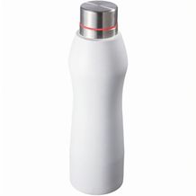 Trinkflasche (rot, silber, weiß) (Art.-Nr. CA348708)