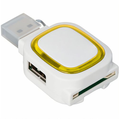 USB-Hub mit 2 Anschlüssen und Speicherkartenlesegerät (Art.-Nr. CA470140) - Der praktische USB-Hub überträgt Daten...
