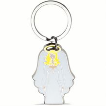 Schlüsselanhänger REFLECTS-WHITE ANGEL (gelb / silber / weiß) (Art.-Nr. CA490518)