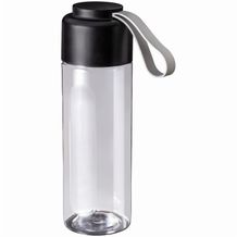Trinkflasche (transparent, schwarz) (Art.-Nr. CA537116)