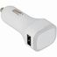 USB-Autoladeadapter (transparent, weiß) (Art.-Nr. CA648260)