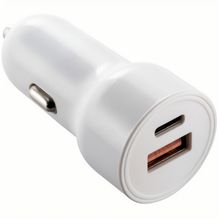 USB-C & USB Autoladegerät (weiß) (Art.-Nr. CA732733)