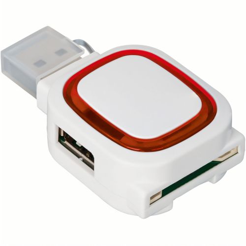 USB-Hub mit 2 Anschlüssen und Speicherkartenlesegerät (Art.-Nr. CA767315) - Der praktische USB-Hub überträgt Daten...