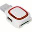 USB-Hub mit 2 Anschlüssen und Speicherkartenlesegerät (rot, weiß) (Art.-Nr. CA767315)