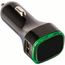 USB-Autoladeadapter (hellgrün, schwarz) (Art.-Nr. CA807557)