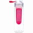 Trinkflasche mit Fruchtbehälter RETUMBLER-JOLIETTA (rot,transparent) (Art.-Nr. CA829443)