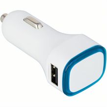 USB-Autoladeadapter (hellblau, weiß) (Art.-Nr. CA962931)