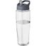 H2O Active® Tempo 700 ml Sportflasche mit Ausgussdeckel (transparent, storm grey) (Art.-Nr. CA000624)