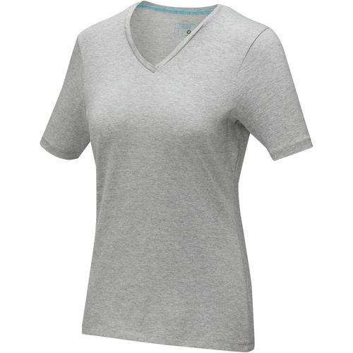 Kawartha T-Shirt für Damen mit V-Ausschnitt (Art.-Nr. CA000711) - Das kurzärmelige GOTS-Bio-T-Shirt mi...