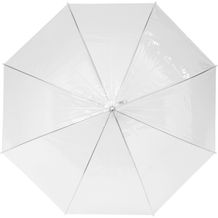 Kate durchsichtiger 23" Automatikregenschirm (transparent weiß) (Art.-Nr. CA001407)