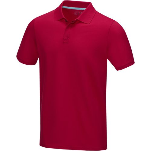 Graphite Poloshirt aus Bio-Baumwolle für Herren (Art.-Nr. CA002350) - Das kurzärmelige Bio-Polo für Herr...