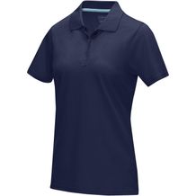 Graphite Poloshirt aus GOTS-zertifizierter Bio-Baumwolle für Damen (navy) (Art.-Nr. CA012987)