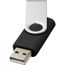Rotate USB-Stick (schwarz, silber) (Art.-Nr. CA018941)