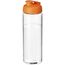 H2O Active® Vibe 850 ml Sportflasche mit Klappdeckel (transparent, orange) (Art.-Nr. CA021081)