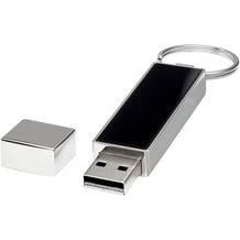 Rechteckiger Light Up USB Stick (schwarz, blau, silber) (Art.-Nr. CA027909)