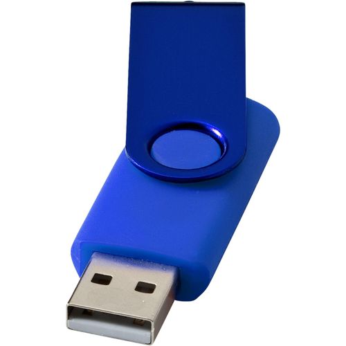 Rotate Metallic USB-Stick (Art.-Nr. CA028666) - Mit dem USB-Stick Rotate Metallic haben...