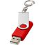 Rotate mit Schlüsselanhänger USB-Stick (hellrot) (Art.-Nr. CA028813)
