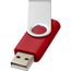 Rotate USB-Stick (rot, silber) (Art.-Nr. CA031426)
