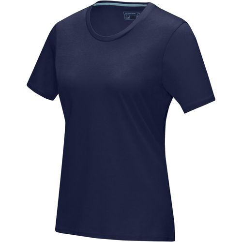 Azurite T-Shirt aus GOTS-zertifizierter Bio-Baumwolle für Damen (Art.-Nr. CA038471) - Das kurzärmelige GOTS-Bio-T-Shirt f...
