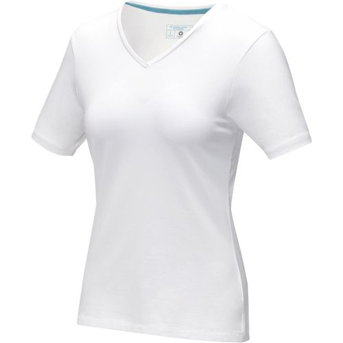 Kawartha T-Shirt für Damen mit V-Ausschnitt (Art.-Nr. CA043341) - Das kurzärmelige GOTS-Bio-T-Shirt mi...