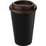 Americano® Eco 350 ml recycelter Becher (schwarz, braun) (Art.-Nr. CA050835)