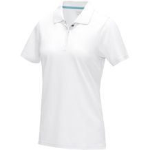 Graphite Poloshirt aus GOTS-zertifizierter Bio-Baumwolle für Damen (Weiss) (Art.-Nr. CA066906)