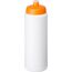 Baseline® Plus grip 750 ml Sportflasche mit Sportdeckel (weiss, orange) (Art.-Nr. CA068140)