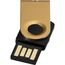Mini USB-Stick (gold, schwarz) (Art.-Nr. CA071640)