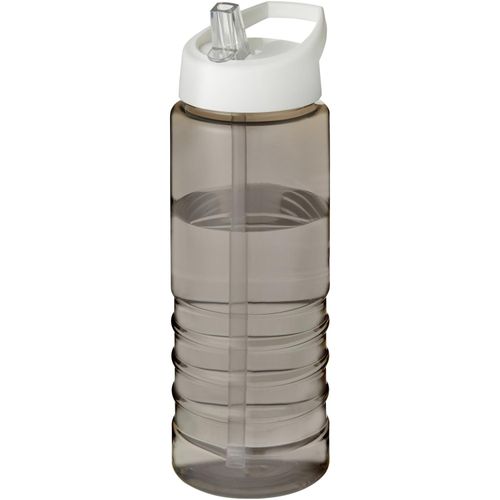 H2O Active® Treble 750 ml Sportflasche mit Ausgussdeckel (Art.-Nr. CA076794) - Einwandige Sportflasche mit geripptem...