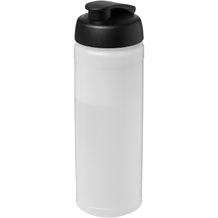 Baseline® Plus 750 ml Flasche mit Klappdeckel (transparent, schwarz) (Art.-Nr. CA079556)